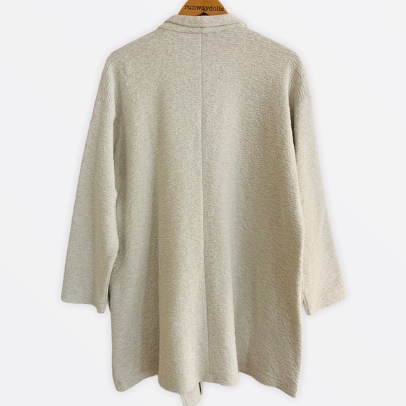 Eileen Fisher Textured Tencel Kimono Jacket Medium - Picture 3 of 9